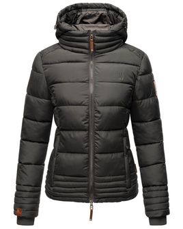 Marikoo SOLE Dámska zimná bunda s kapucňou, čierna