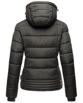 Marikoo SOLE Dámska zimná bunda s kapucňou, čierna