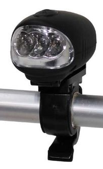 čelovka s držiakom na bicykel Fox Dynamo 1W 3x LED biele lampa