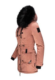 Navahoo LULUNA PRINCESS dámska zimná bunda s kapucňou, terracotta