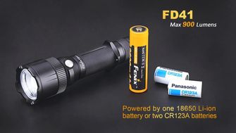 Fenix taktická LED baterka FD41zoom, 900 lumen