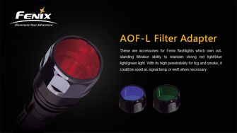 filter pre baterky Fenix AOF-L červený adaptér
