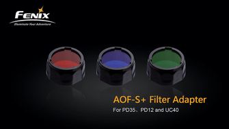 filter pre baterky Fenix AOF-S+ červený adaptér