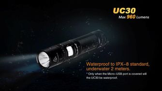 LED baterka Fenix UC30 960lumen svietivosť 