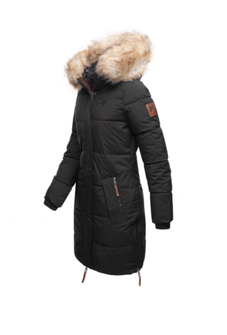 Navahoo Halina dámska zimná bunda s kapucňou, čierna