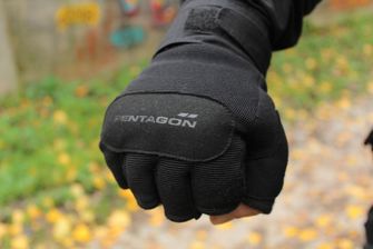 Pentagon Duty Mechanic rukavice bez prstov 1/2, čierne