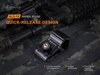 Montáž na zbraň Fenix ALG-18 k svietidlu