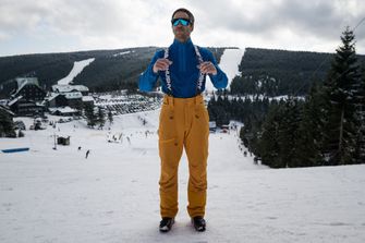 Husky Pánske lyžiarské nohavice Gilep M čierna