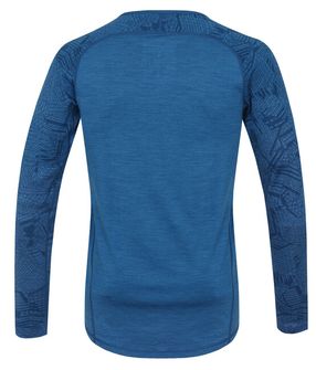 Husky Merino termoprádlo Pánske tričko s dlhým rukávom tm. modrá