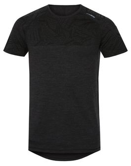Husky Merino termoprádlo Pánske tričko s krátkým rukávom čierna