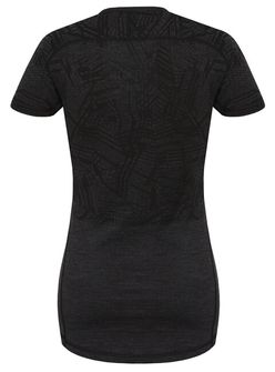 Husky Merino termoprádlo Dámske tričko s krátkym rukávom čierna