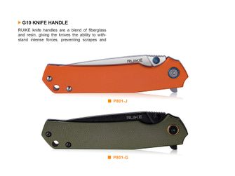 Nôž Ruike P801 - oranžový