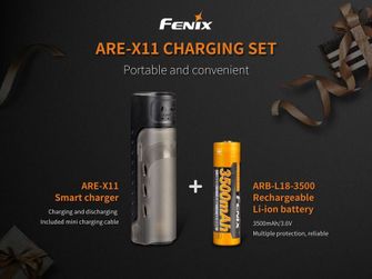 USB nabíjačka Fenix ARE-X11 + 3500 mAh aku (Li-ion)