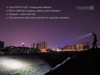 Nabíjacia LED baterka Fenix TK65R, 3200 lúmenov