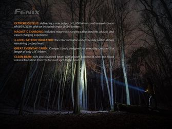 Vreckové svietidlo Fenix E30R