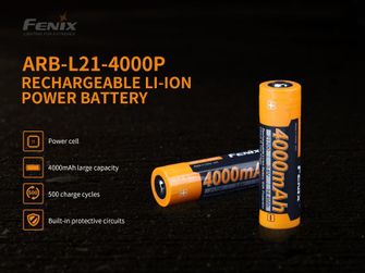 Nabíjateľná batéria Fenix 21700 4000 mAh Li-Ion