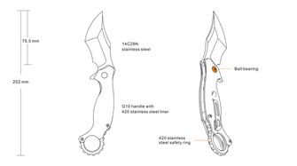Zatvárací vreckový nôž Ruike P881
