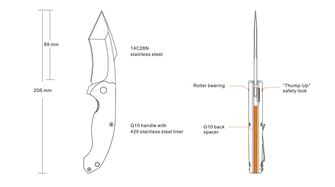 Zatvárací vreckový nôž Ruike P851-B
