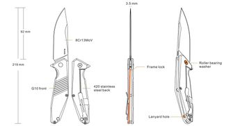 Zatvárací vreckový nôž Ruike D191-B