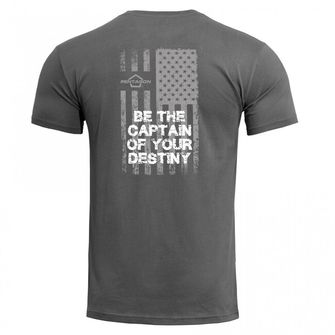 Pentagon American Flag tričko, sivé