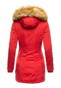 Marikoo Karmaa dámska zimná bunda s kapucňou, červená