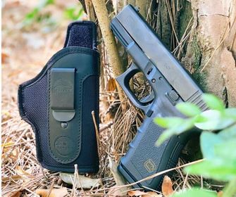 Falco Smith IWB nylonové puzdro pre nosenie vo vnútri nohavíc Glock 26, čierne pravé
