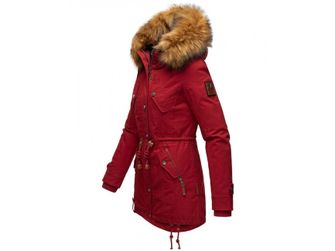 Marikoo LA VIVA PRINCESS Dámska zimná bunda s kapucňou, blood red