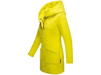 Marikoo MAIKOO Dámsky zimný kabát s kapucňou, lime green