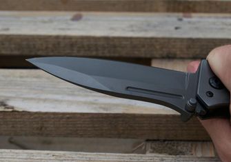 Mil-Tec otvárací nôž DA35 Micarta 22cm čierny