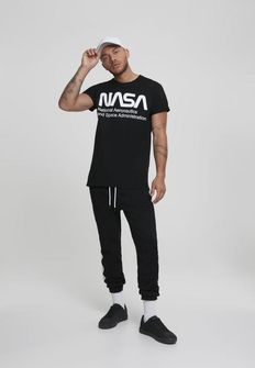 NASA pánske tričko Wormlogo, čierne