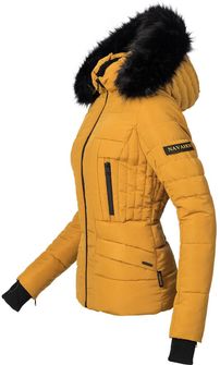Navahoo Adele dámska zimná bunda s kapucňou, žltá