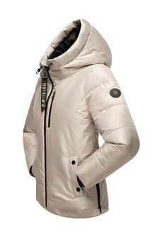 Navahoo KRÜMELEIN dámska zimná bunda s kapucňou, light grey