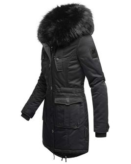 Navahoo LULUNA PRINCESS dámska zimná bunda s kapucňou, čierna