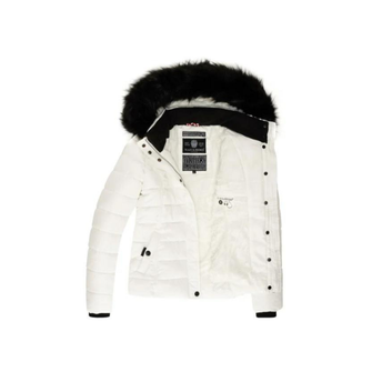 Navahoo Miamor dámska zimná bunda s kapucňou, biela