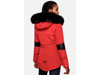 Navahoo NIRVANA Dámska zimná bunda s kapucňou, červená