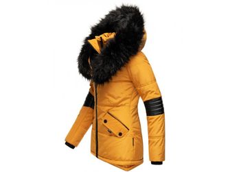 Navahoo NIRVANA Dámska zimná bunda s kapucňou, žltá