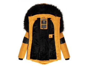 Navahoo NIRVANA Dámska zimná bunda s kapucňou, žltá