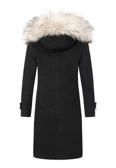 Navahoo OKSANA Dámsky zimný kabát s kapucňou, čierna