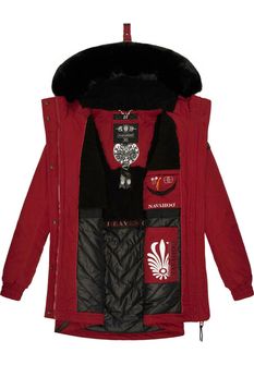 Navahoo dámska zimná bunda Olessa, blood red