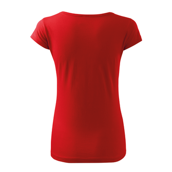 DRAGOWA dámske tričko slovenský znak, červená 150g/m2