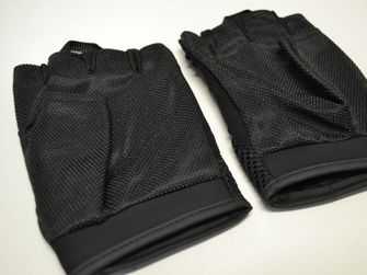 Natur rukavice ochranné bez prstov, čierne