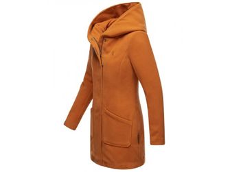 Marikoo MAIKOO Dámsky zimný kabát s kapucňou, rusty cinnamon