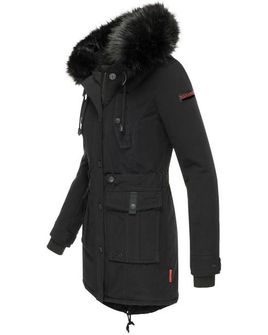 Navahoo Luluna dámska zimná bunda s kapucňou, čierna