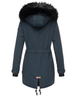 Navahoo Luluna dámska zimná bunda s kapucňou, tmavomodrá