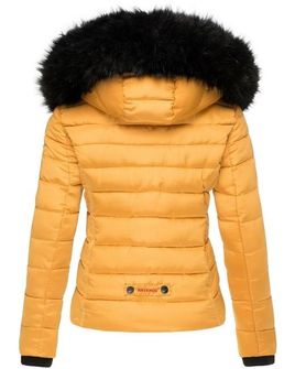 Navahoo Miamor dámska zimná bunda s kapucňou, žltá