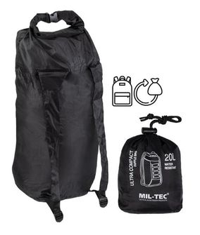 Mil-Tec ultra kompaktný batoh, čierny 20l
