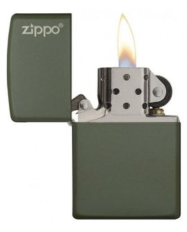 Zippo benzínový zapaľovač olivový matný
