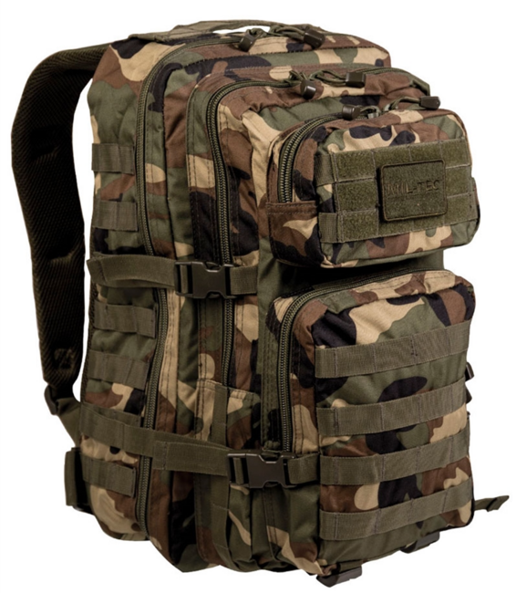 E-shop Mil-Tec US assault Large ruksak Woodland, 36L