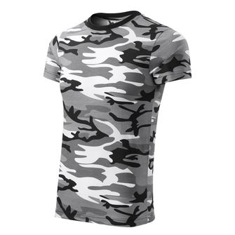 Malfini Camouflage krátke tričko, gray, 160g/m2