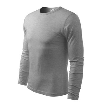 Malfini Fit-T tričko s dlhým rukávom, sivé, 160g/m2